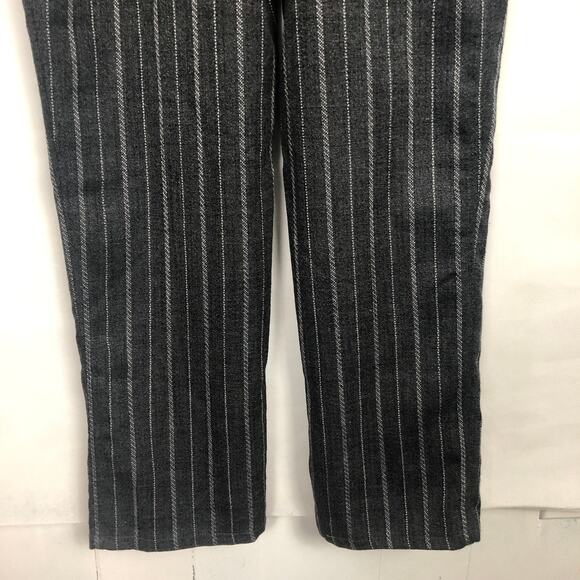 Black Pine Striped Charcoal Overalls S - Picture 9 of 12